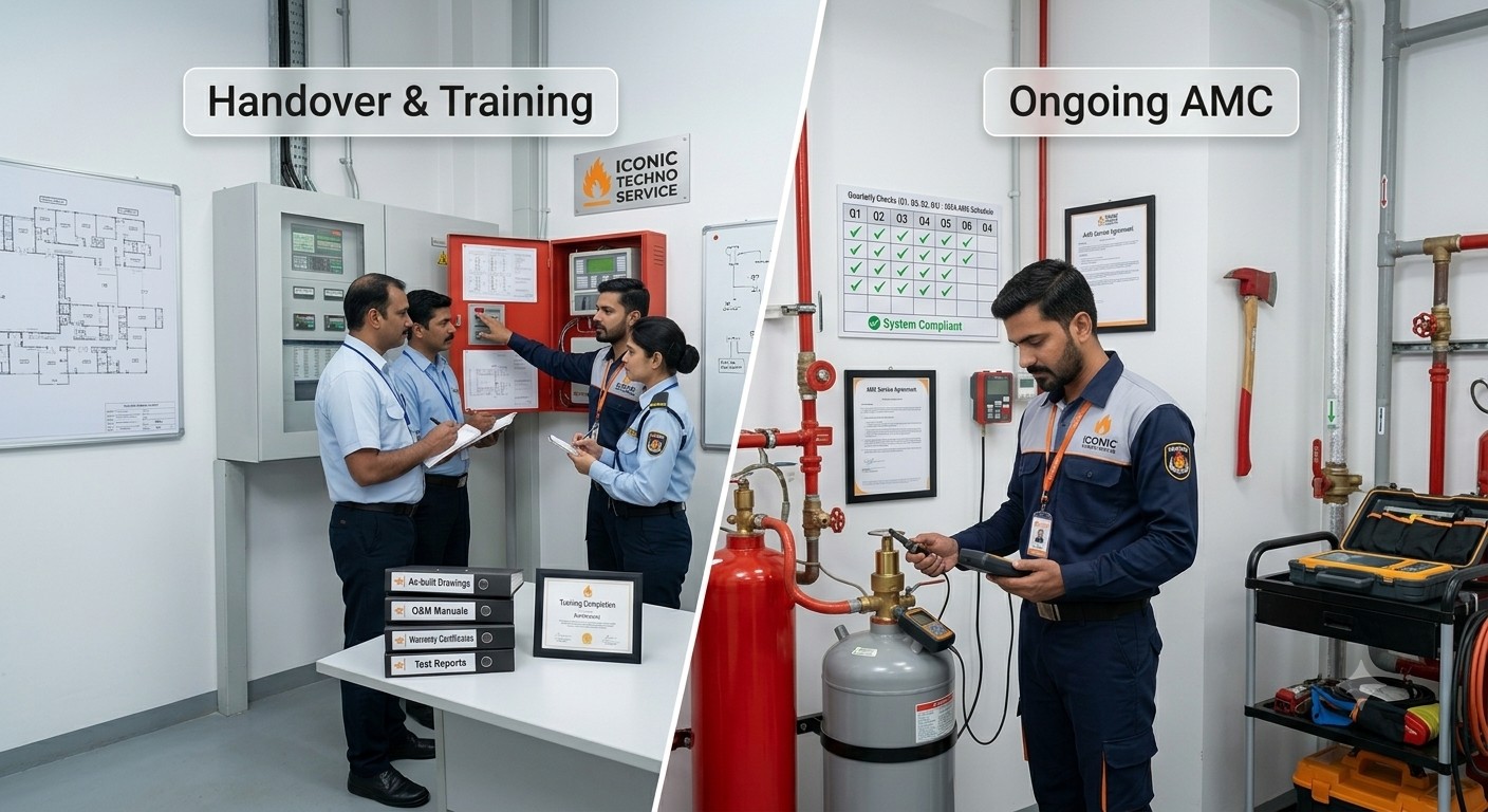 Client handover, staff training and ongoing AMC maintenance checks